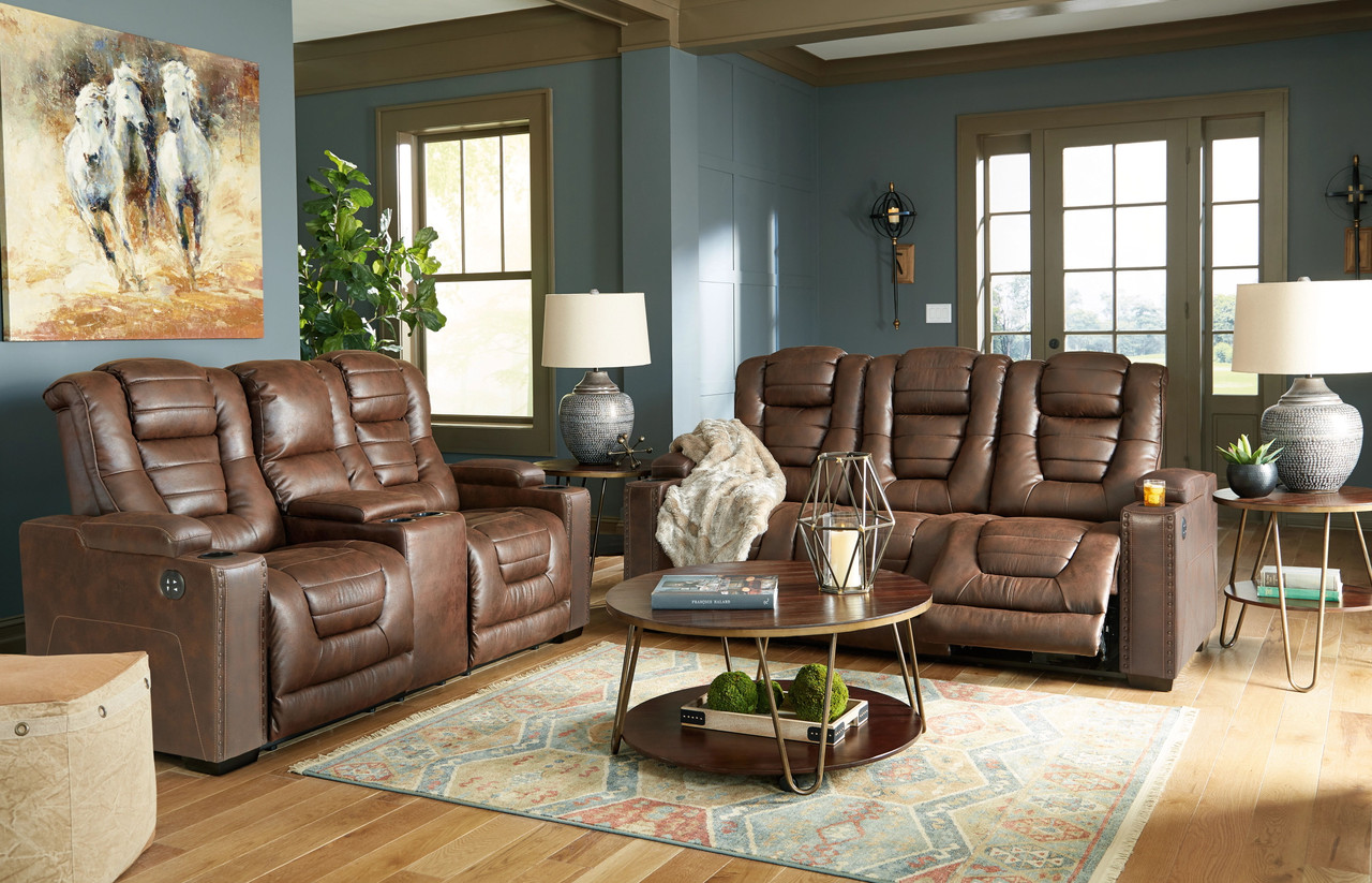 owner's box power reclining sofa