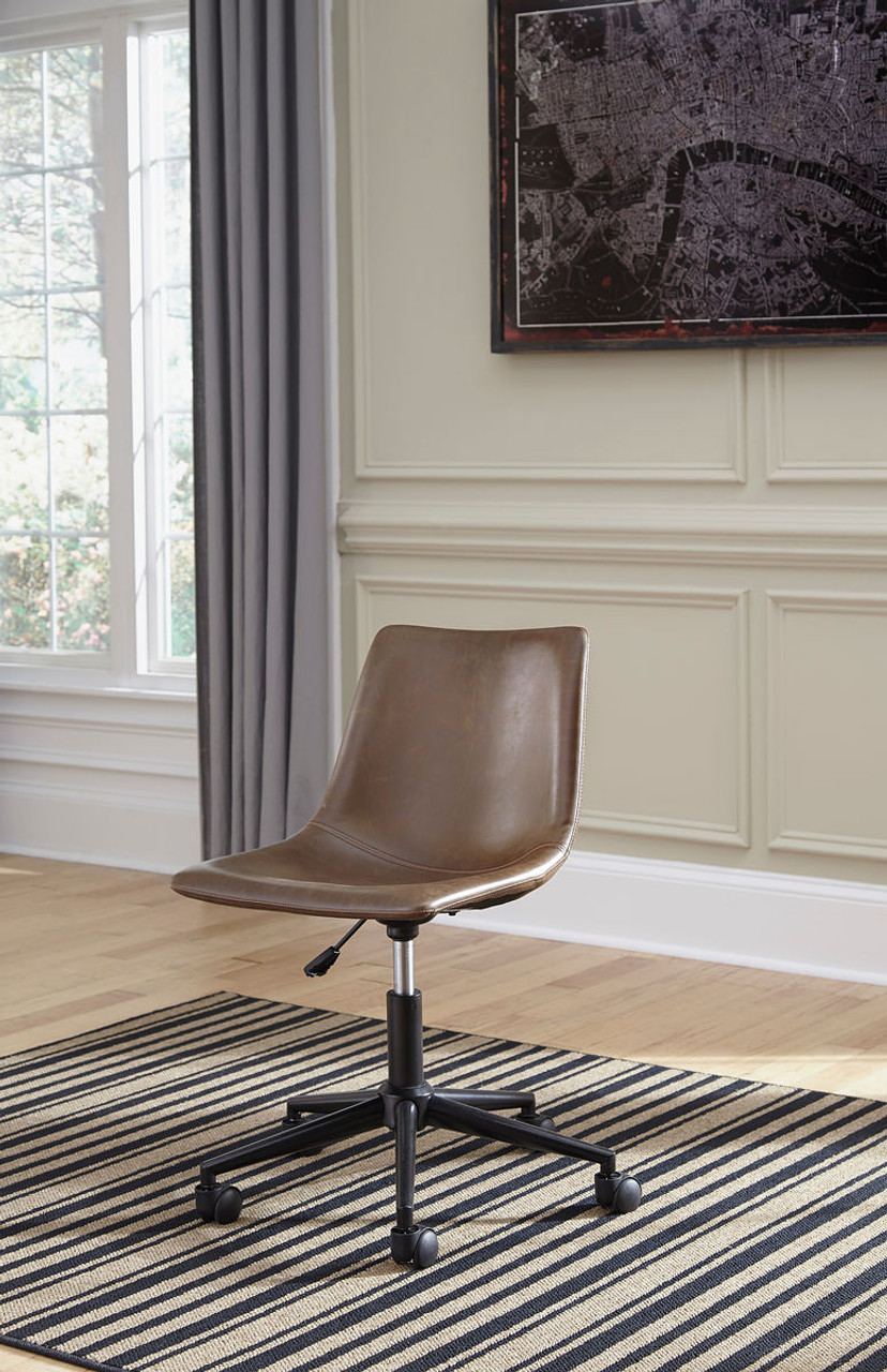 leather bucket desk chair