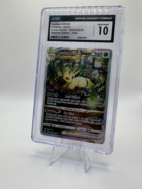 Leafeon VSTAR #GG35 Pokemon Crown Zenith  Gem Mint 10