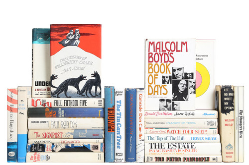 Midcentury Red, White & Blue Books, S/25