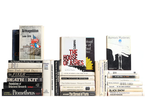 Black & White Retro Books: Midcentury Dustjackets, S/30