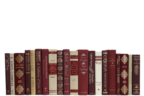 Crimson Linen + Gilt Book Set(s/20)