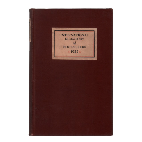 1927 ""The Librarian" International Directory" by Alex J. Philip, M.B.E., Editor