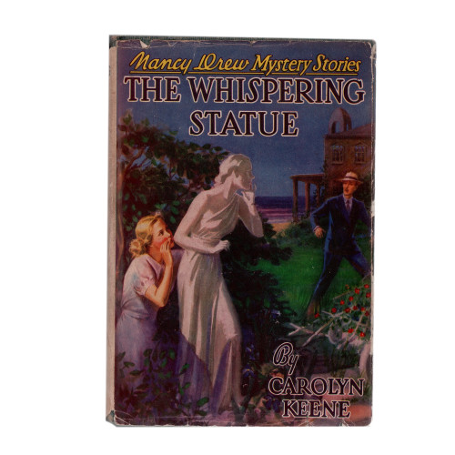 1937 "The Whispering Statue: Nancy Drew Mystery Stories" by Carolyn Keene