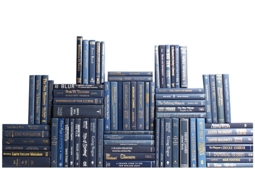 Modern Navy Book Wall, S/75