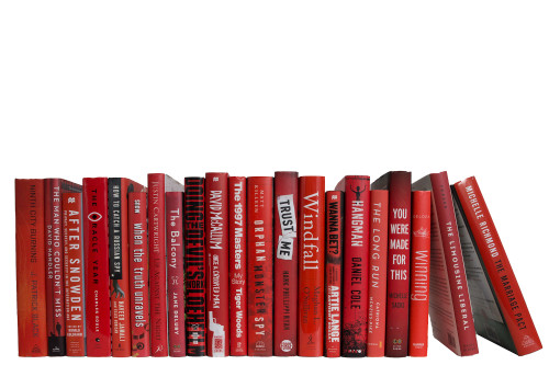 Modern Scarlet Dust Jackets: Color By The Foot