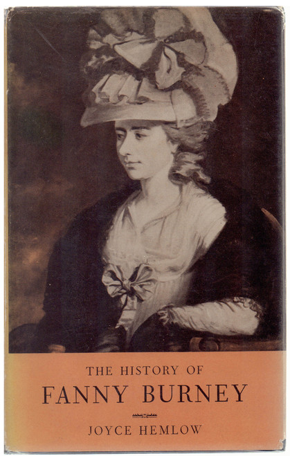 1958 "The History of Fanny Burney" by Joyce Hemlow