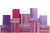 Modern Berry Book Wall, S/50