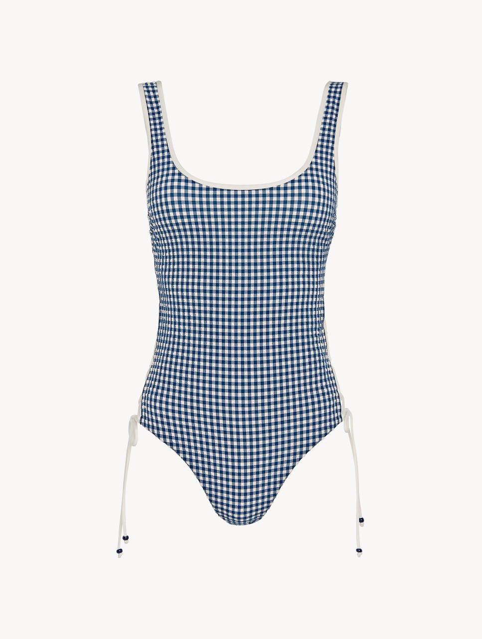 Blue gingham swimsuit Clearance