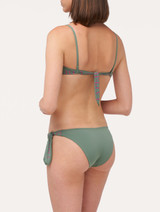 Top bikini balconet verde caqui con logo_3