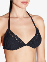 Sujetador de bikini de color negro con Soutache_3