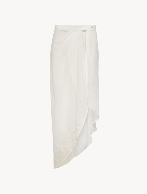 Sarong in off-white cotton