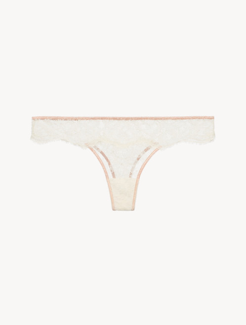 Tanga de color Beige Claro y Rosa Nude con encaje Leavers_4