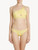 Asymmetric Bikini Top in yellow