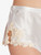 Pantalón corto de pijama blanco con frastaglio color marfil_3