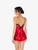 Camisola de seda roja con frastaglio color negro_2
