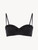 Sujetador de bikini bandeau de color negro con cuentas_0