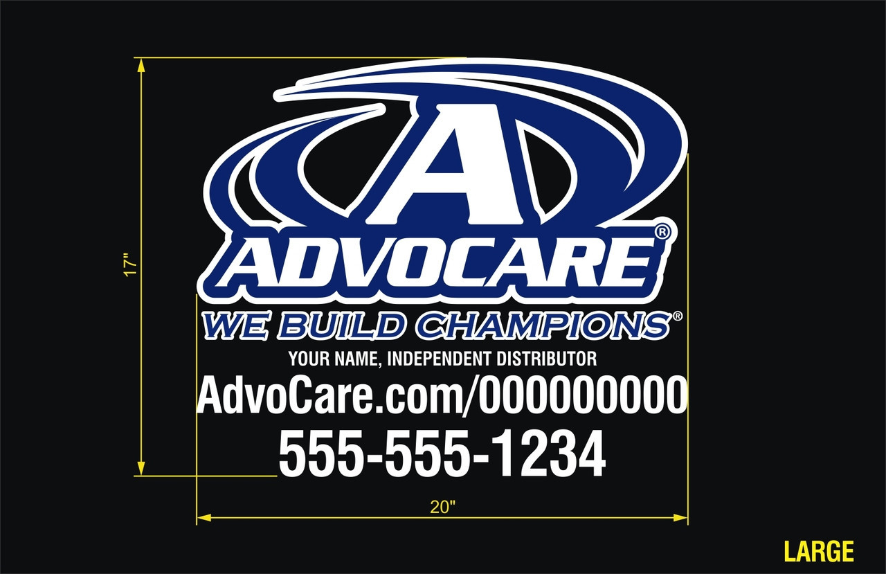 AdvoCare Standard Decal- Dual Color - Carbon Graphic Design
