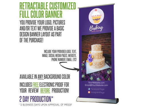 Custom Retractable Banner with Stand