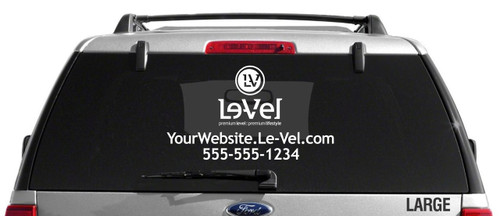 Le-Vel Stacked Logo Decal - Single Color