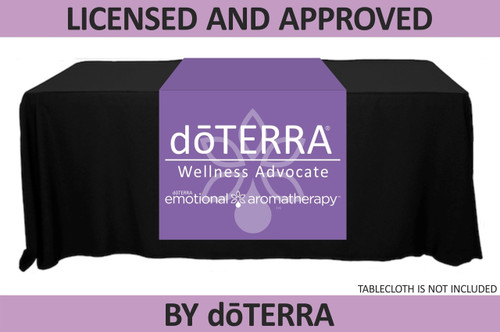 doTERRA Table Runner with Emotional Aromatherapy Logo Silhouette - Non-Personalized - 30" x 80"