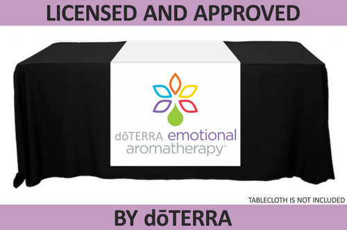 doTERRA Table Runner with Full Emotional Aromatherapy Logo - Non-Personalized - 30" x 80"