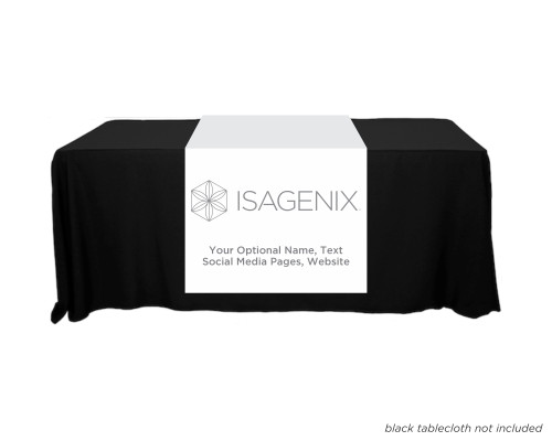 Isagenix Full Color Personalized Table Runner  - 30" x 80"