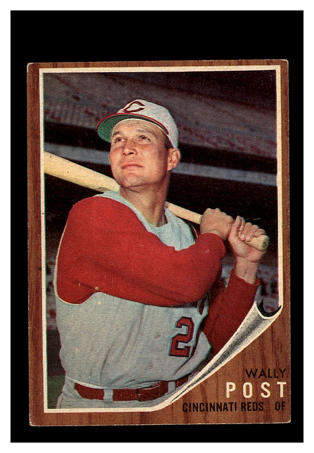 1962 Topps #148 Wally Post Reds EX