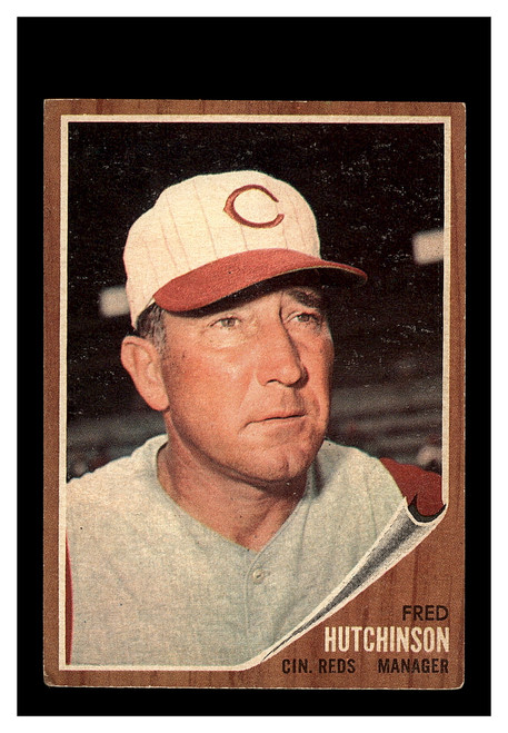 1962 Topps #172 Fred Hutchinson Reds VG-EX+