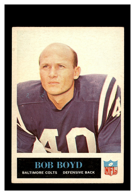 1965 Philadelphia Gum #3 Bob Boyd Colts EX
