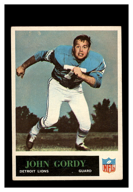 1965 Philadelphia Gum #62 John Gordy Lions EX