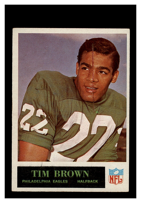 1965 Philadelphia Gum #130 Tim Brown Eagles EX