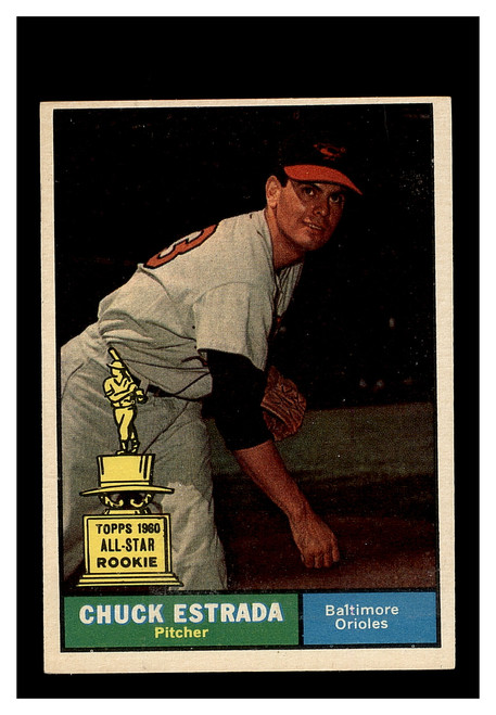 1961 Topps #395 Chuck Estrada Orioles EX+