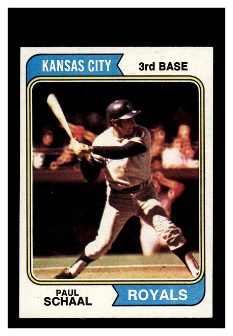 1974 Topps #514 Paul Schaal Royals NM