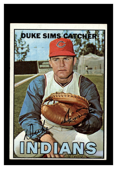 1967 Topps #3 Duke Sims Indians EX+
