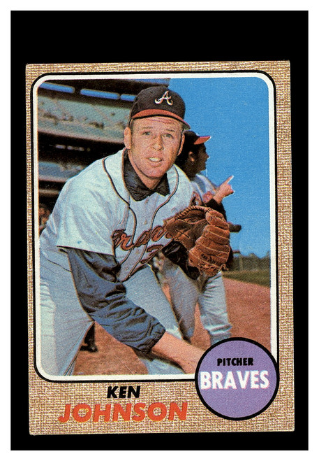 1968 Topps #342 Ken Johnson Braves EX