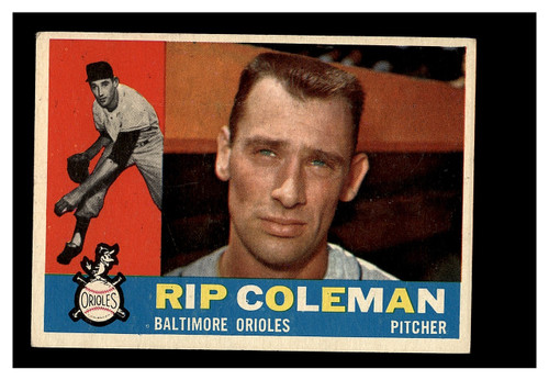 1960 Topps #179 Rip Coleman Orioles EX