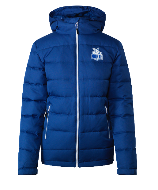 royal blue bubble coat womens