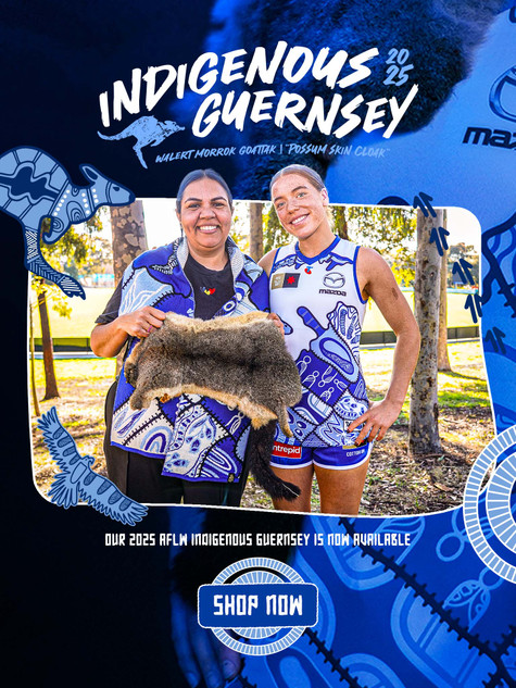 Kangaroos 2025 AFLW Indigenous Guernsey