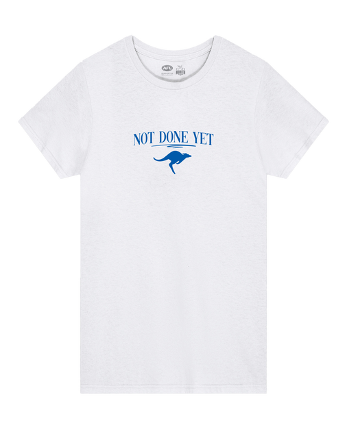 Kangaroos 'Not done yet' Tee - Womens
