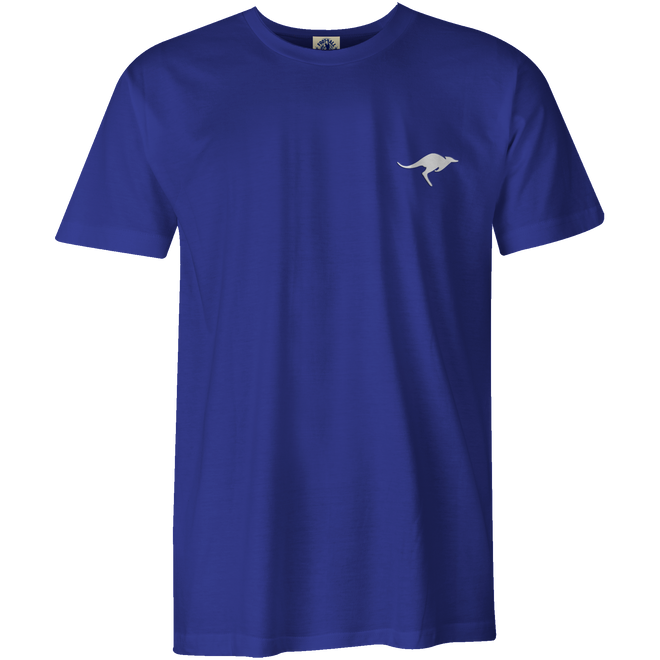 Kangaroos Bounding Roo Royal Blue Tee - Adult - Unisex