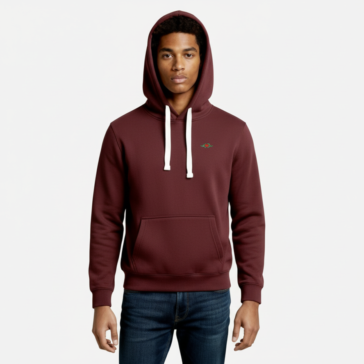 Felpa con Cappuccio Rose