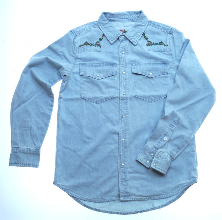 Camicia Jeans con ricamo
