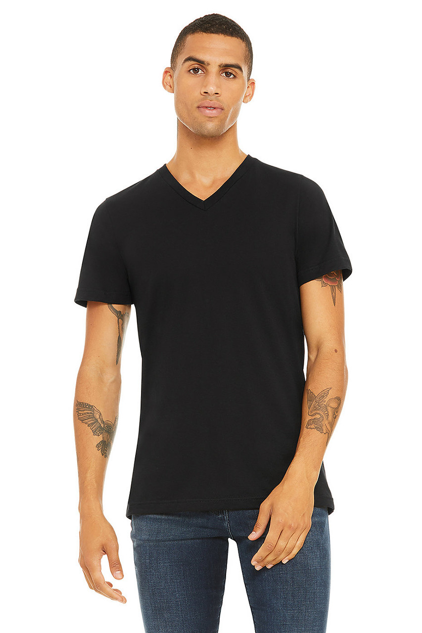 BELLA 3005 UNISEX JERSEY SHORT SLEEVE V-NECK TEE