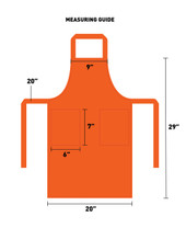 Laviva Sports™ Full Length Apron with 2 Patch Pockets