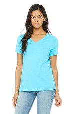 BELLA 6405 WOMEN'S RELAXED SHORT SLEEVE V-NECK TEE