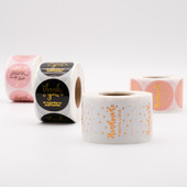 Round "Handmade with Love" Labels