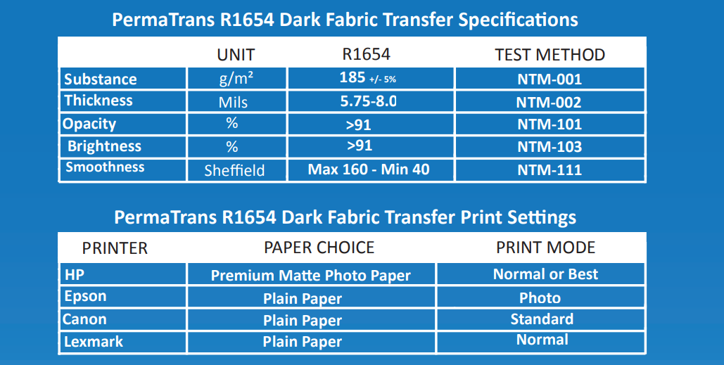 Inkjet PermaTrans Transfer Paper