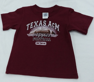 Toddler Aggie Football Shirt in maroon.