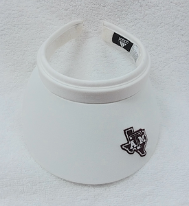 Texas A&M White Women's Adidas Visor With Wide Brim 